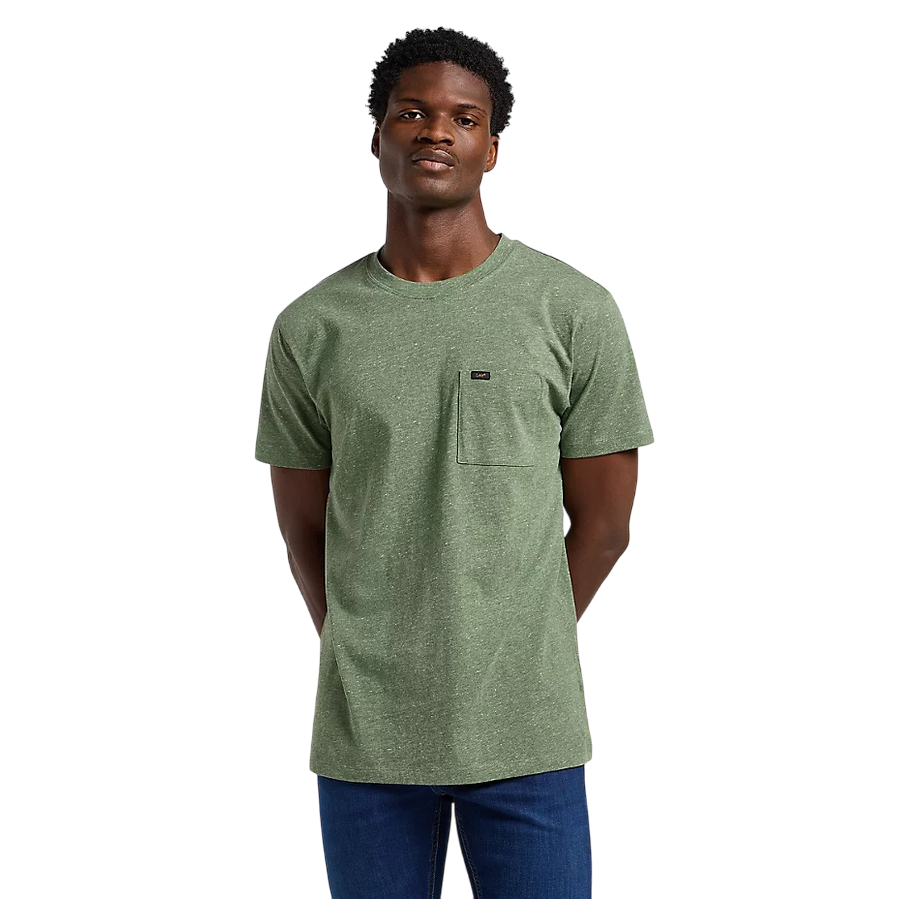 Lee maglietta manica corta da uomo con taschino 112365383 verde mela