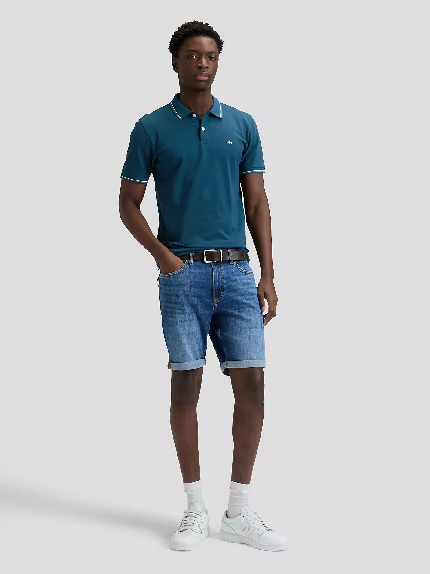 Lee pantaloncino in jeans da uomo Rider Slim 112376385 Bundy