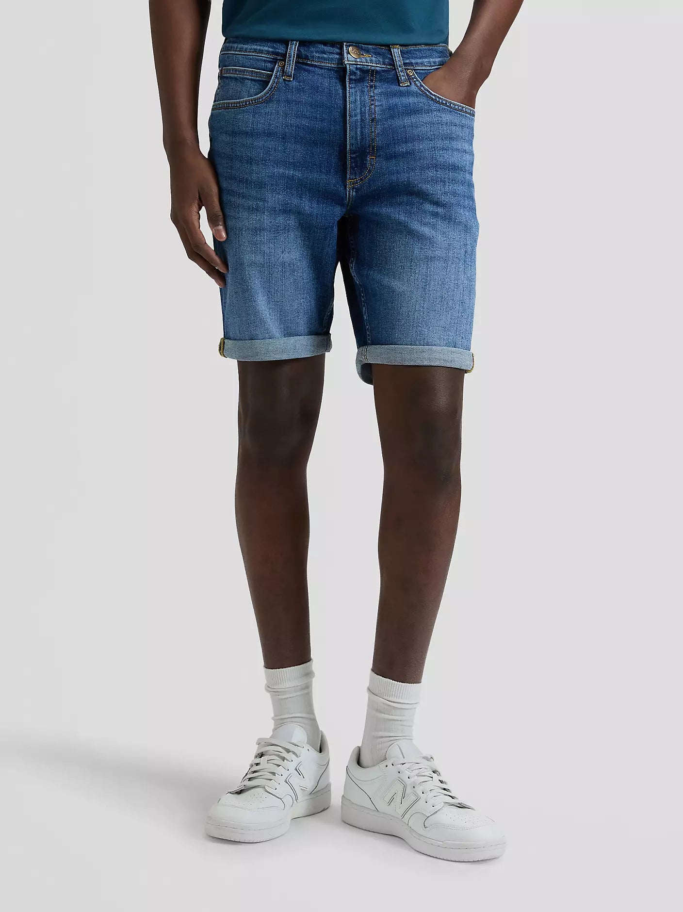 Lee pantaloncino in jeans da uomo Rider Slim 112376385 Bundy