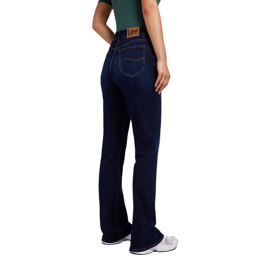 Lee pantalone jeans da donna a zampa Ultra Lux Comfort 112350781 blu scuro dietro