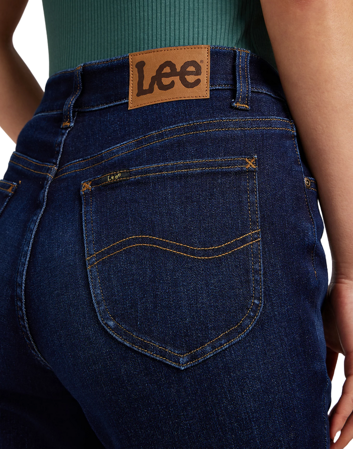 Lee pantalone jeans da donna a zampa Ultra Lux Comfort 112350781 blu scuro tasca