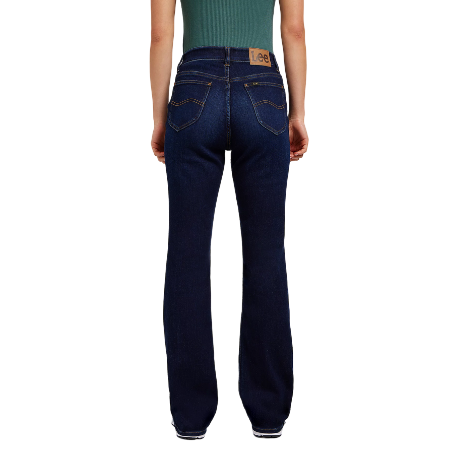 Lee pantalone jeans da donna a zampa Ultra Lux Comfort 112350781 blu scuro tasca retro