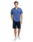 Lee camicia da uomo manica corta Chetopa 112349046 blu