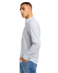 Lee camicia da uomo manica lunga con bottone al collo 112349979 bianco celeste