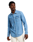 Lee camicia manica lunga in jeans Western 112349983 blu medio