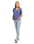 Lee pantalone jeans a vita alta da donna Scarlett 112348997 blu chiaro