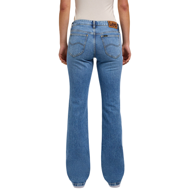 Lee pantalone jeans a zampa da donna Jessica 112349550 blu chiaro