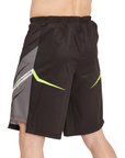 Leone Pantaloncino da MMA Revo AB957F nero-fluo