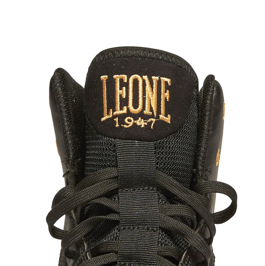 Leone 1947 Stivaletti Premium CL110 Nero – Scarpe da Boxe Unisex, Comfort e Stabilità - ZOOM