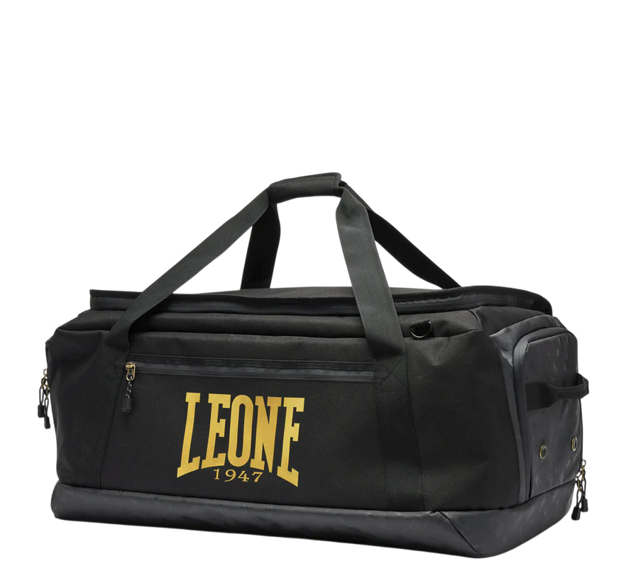 Leone Borsa XXL DNA AC959 Nero-Oro – Capacità 100L per Atleti Professionisti
