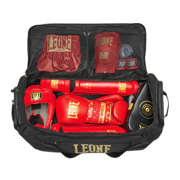 Leone Borsa XXL DNA AC959 Nero-Oro – Capacità 100L per Atleti Professionisti