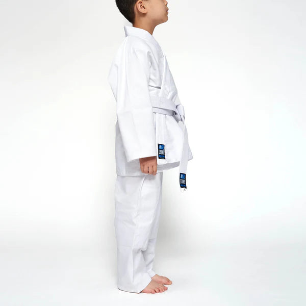 Leone Judogi AB401 130 Bianco – Judogi unisex, judo, tessuto resistente, comfort, allenamento gara 3