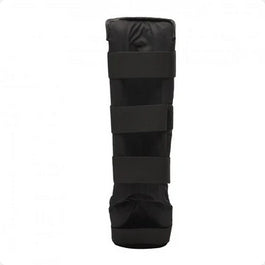 Leone Paratibia Basic PT132 Nero – Paratibia unisex, protezione allenamento, chiusura velcro regolabile dietro