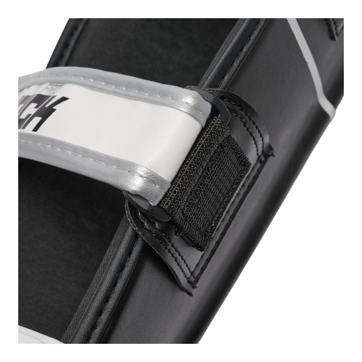 Leone Paratibia Shock Pro PT108 Nero vista particolare velcro