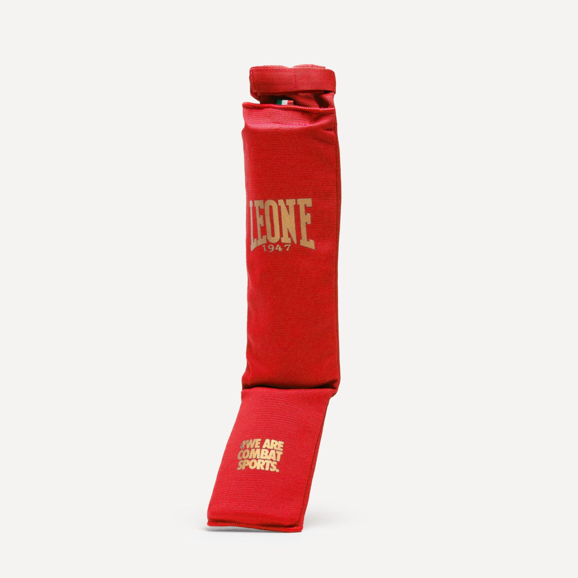 Leone Paratibia unisex DNA Shin Guard velcro PT134 rosso-oro