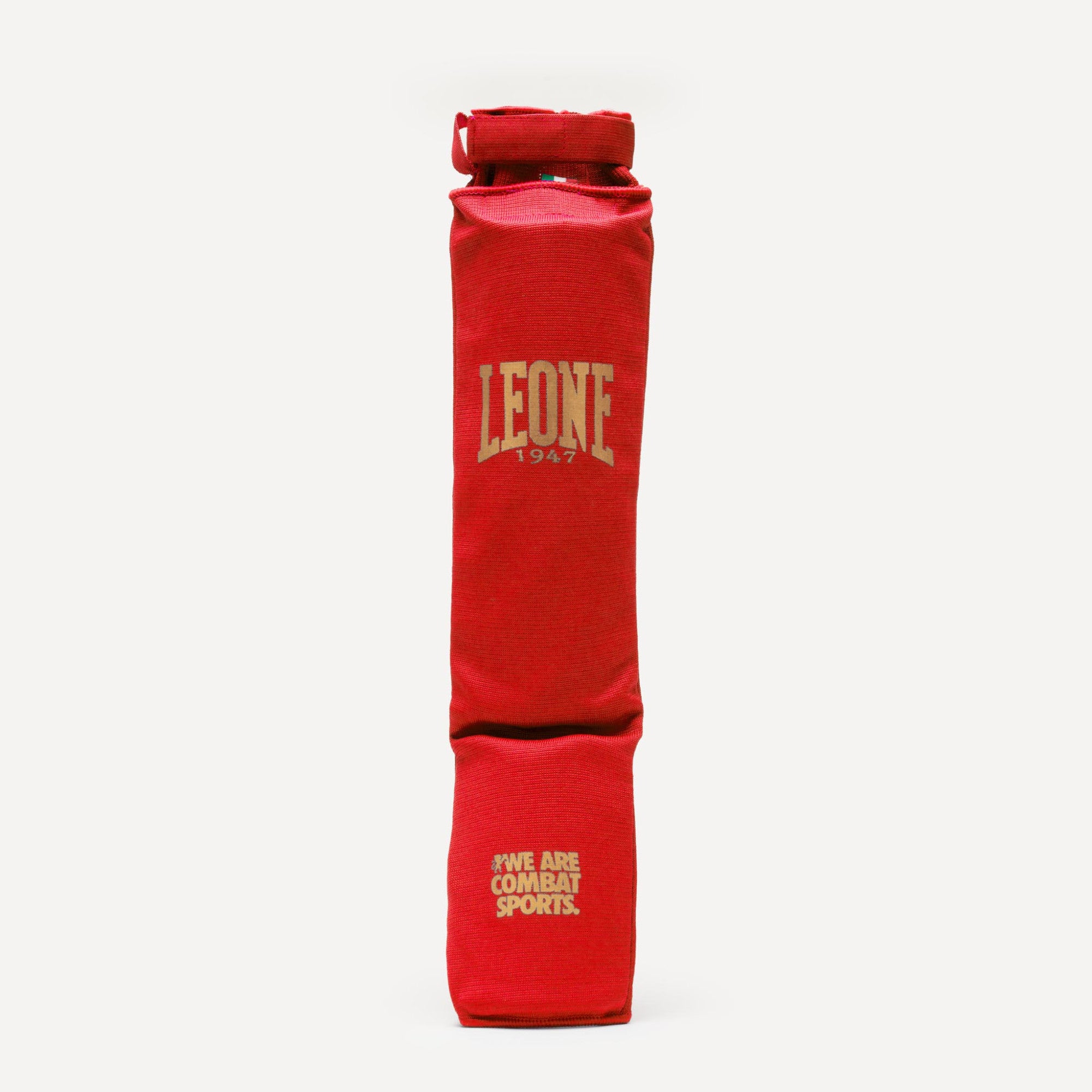 Leone Paratibia unisex DNA Shin Guard velcro PT134 rosso-oro
