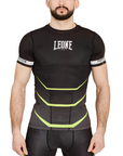 Leone maglia manica corta Rashguard Revo AB927F nero-fluo