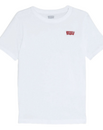 Levi's Kids T-shirt manica corta da ragazzo Batwing Chest Hit 9EA100-001 bianco