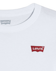 Levi's Kids T-shirt manica corta da ragazzo Batwing Chest Hit 9EA100-001 bianco