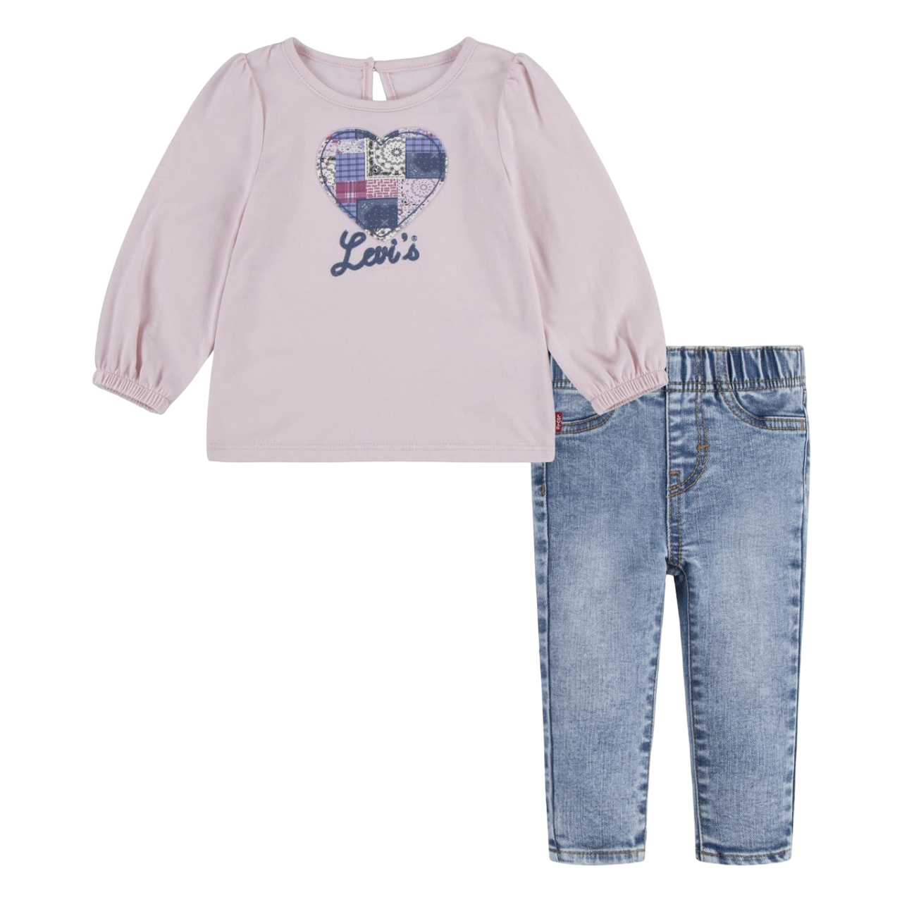 Levi's Kids completo da bimba maglietta e pantalone 1EL502-AHR loto