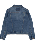 Levi's Kids giacca in jeans da ragazzo LVB Trucked 9E2058 M8X LW bristol blu medio