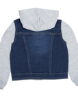 Levi's Kids giubbino in cotone con cappuccio da infant 6E8564-D1M blu scuro grigio
