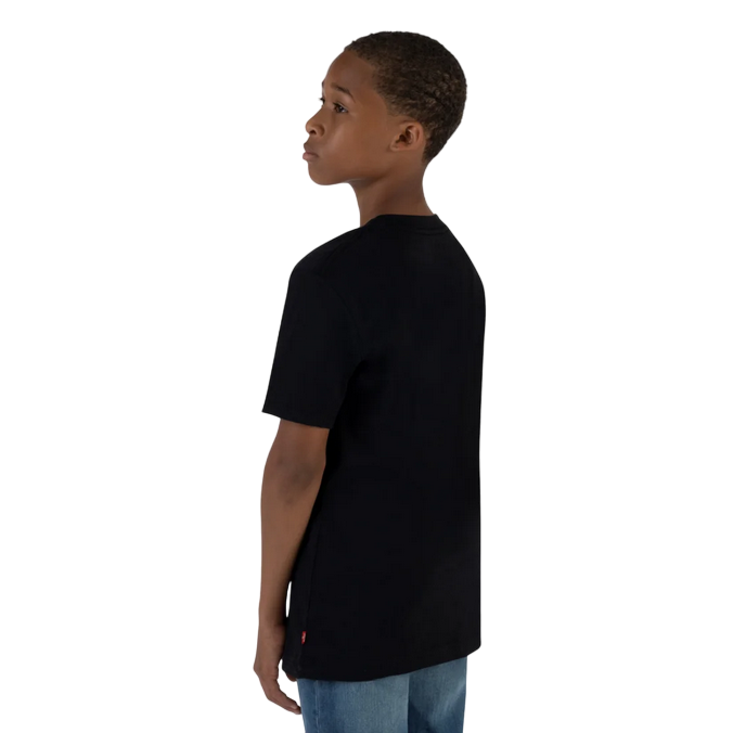 Levi&#39;s Kids maglietta manica corta ra ragazzi con logo Sportswear 9E8568-023 nero