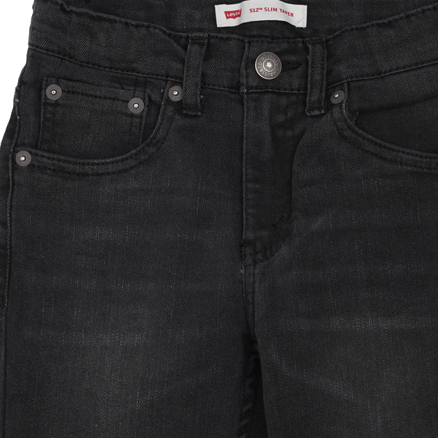 Levi&#39;s Kids pantalone da bambino e ragazzo Jeans 512 Slim Taper 8E6728 K8C nero