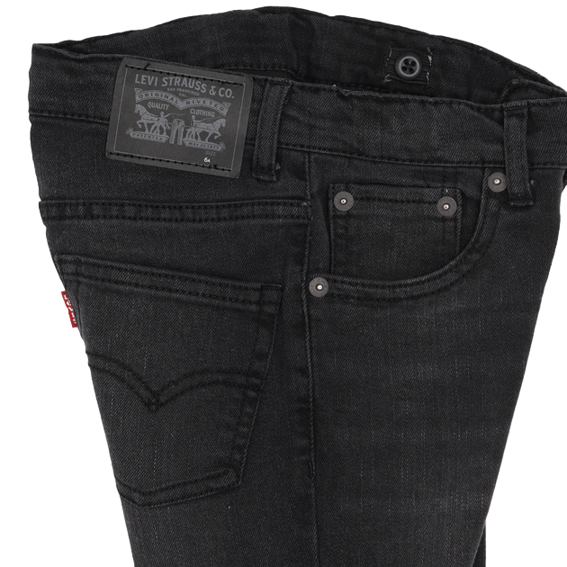 Levi&#39;s Kids pantalone da bambino e ragazzo Jeans 512 Slim Taper 8E6728 K8C nero