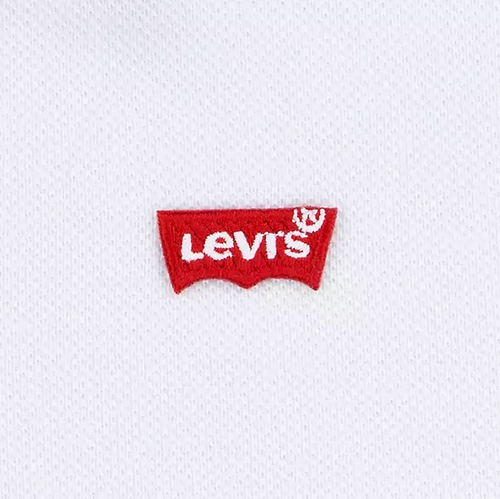 Levi&#39;s Kids polo manica corta da ragazzi EA893-W3B bianco