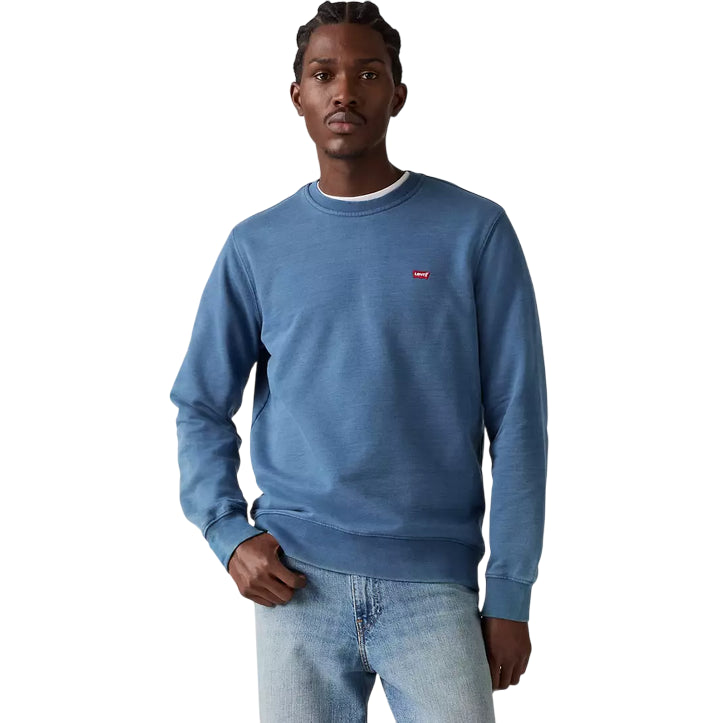 Levi’s – Felpa Uomo New Original Housemark 359090069 Indaco Blu | Cotone Better Cotton, Logo Iconico, Comfort Casual Everyday