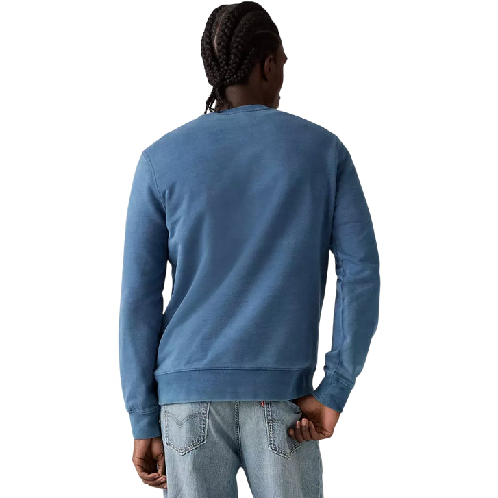 Levi’s – Felpa Uomo New Original Housemark 359090069 Indaco Blu | Cotone Better Cotton, Logo Iconico, Comfort Casual Everyday - retro