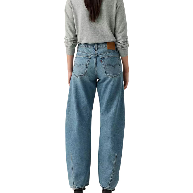 Levi’s – Jeans Donna Baggy Barrel Dad 0039A0002 Denim Blu| Loose Fit, Vita Alta, Comfort Street Vintage - retro