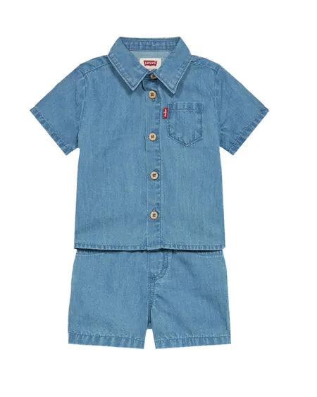 Levi's Kids Completo Jeans Bimbo Blu Chiaro - 6EP623 L4S
