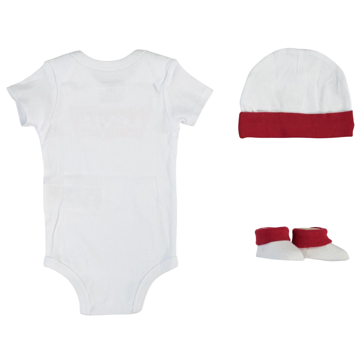 Levi's Kids completo body cappellino e calzino da infant logo batwing LL0019-001 bianco-rosso