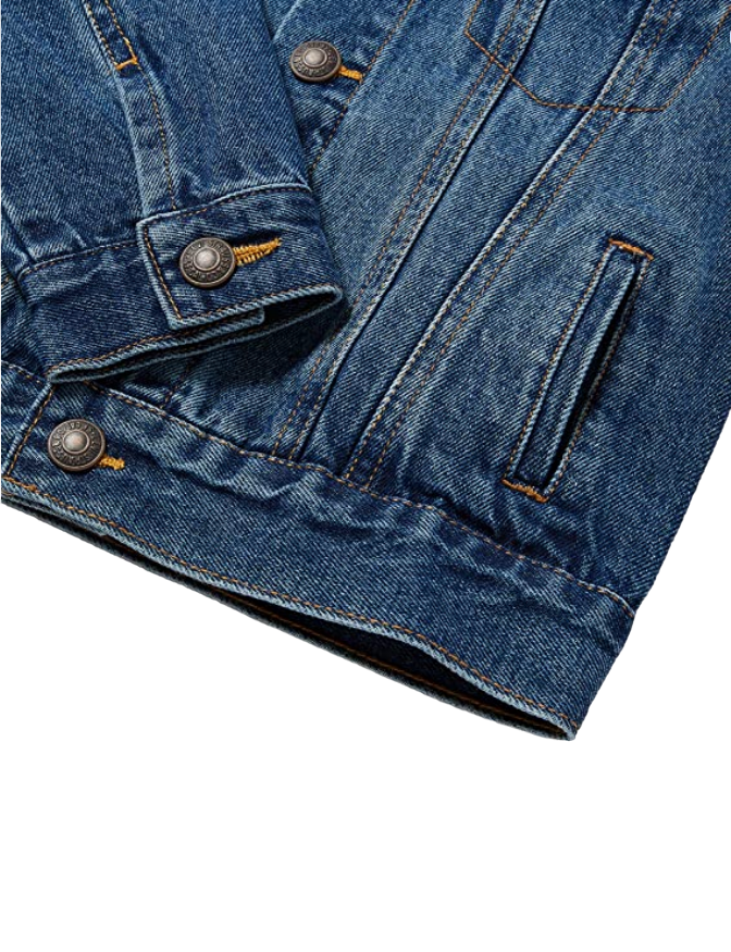 Levi's Kids giubbino in Denim da bambino Trucker 8E2058-M8X bristol blu medio tasca