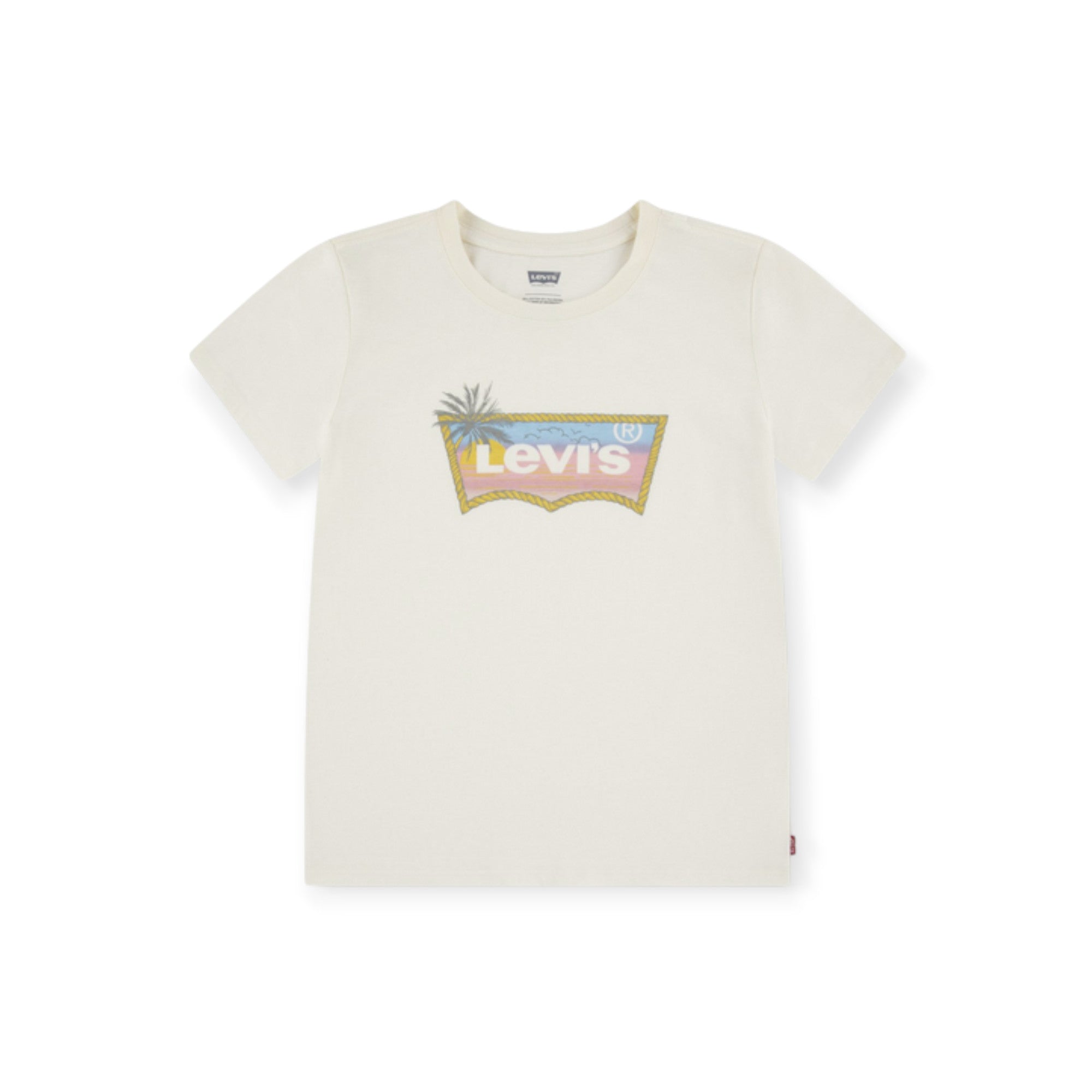 Levi's Kids maglietta manica corta da bambina 1ER169-W1E bianco antico