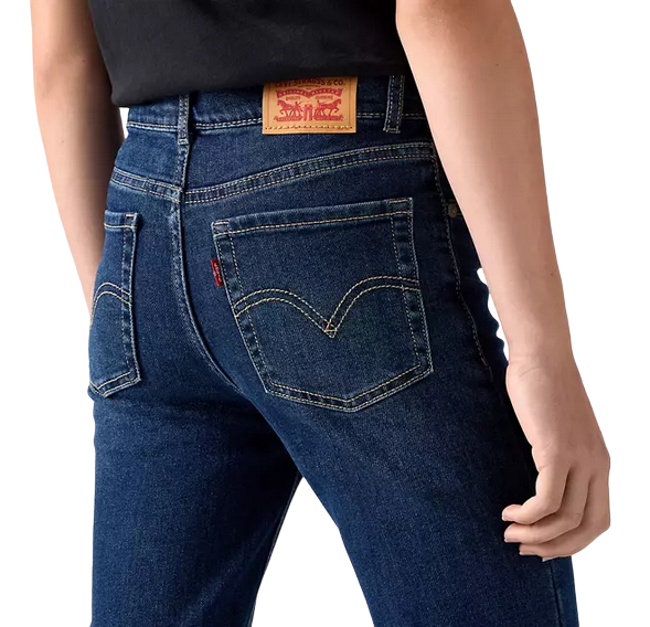 Levi's Kids pantalone jeans da ragazze 726 Flare a zampa 9EG970-D5K blu scuro 1
