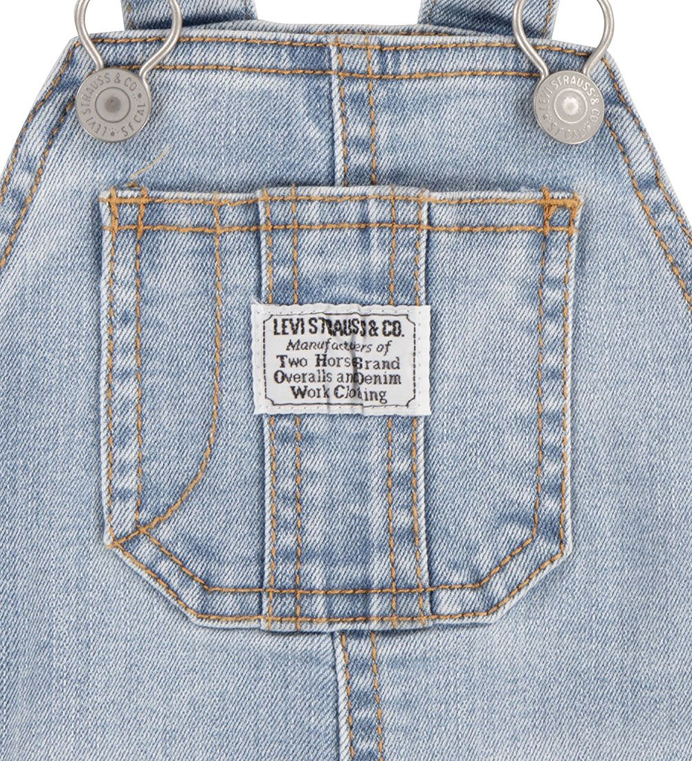 Levi's Kids salopette a pantaloncino da bambino 6EE584-L9M blu medio