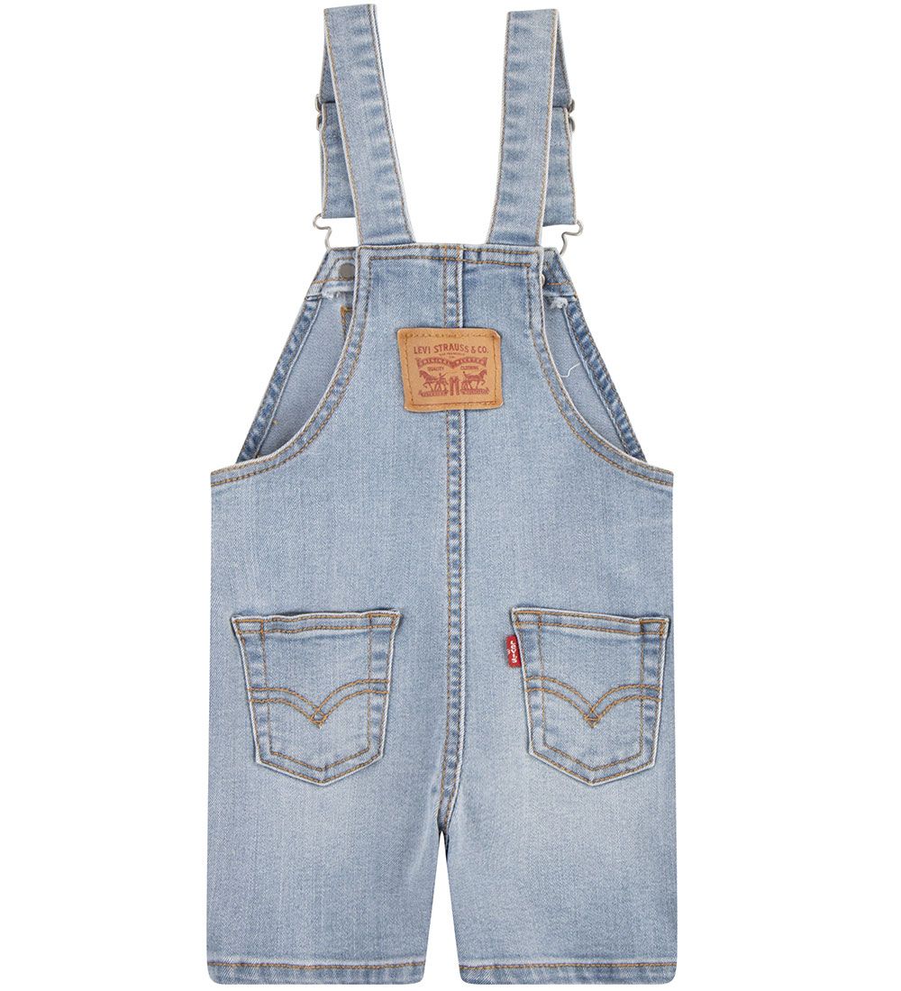 Levi's Kids salopette a pantaloncino da bambino 6EE584-L9M blu medio