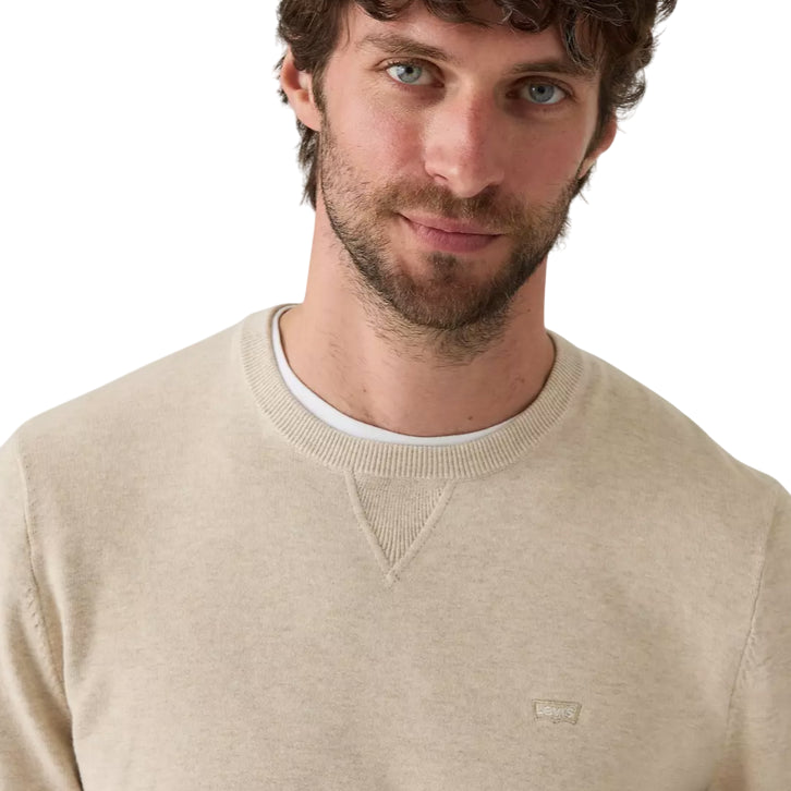 Levi’s – Maglia Uomo Housemark Leggera A72070023 pepe bianco | Cotone Light, Logo Iconico, Comfort Casual Everyday - dettaglio