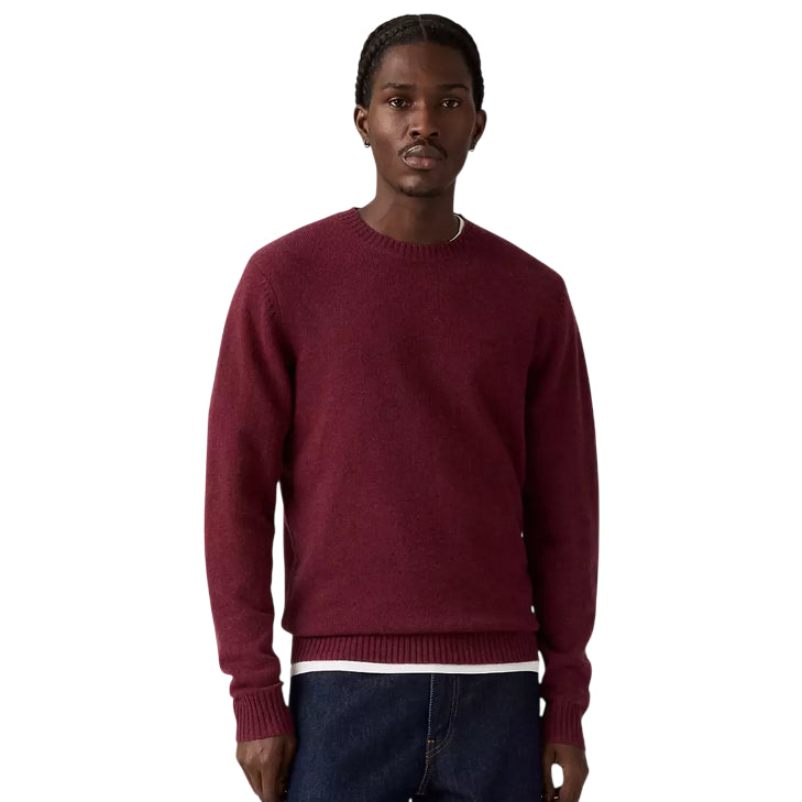Levi’s – Maglia Uomo Original Housemark A43200024 bORDEAUX | Cotone Premium, Logo Iconico, Comfort Casual