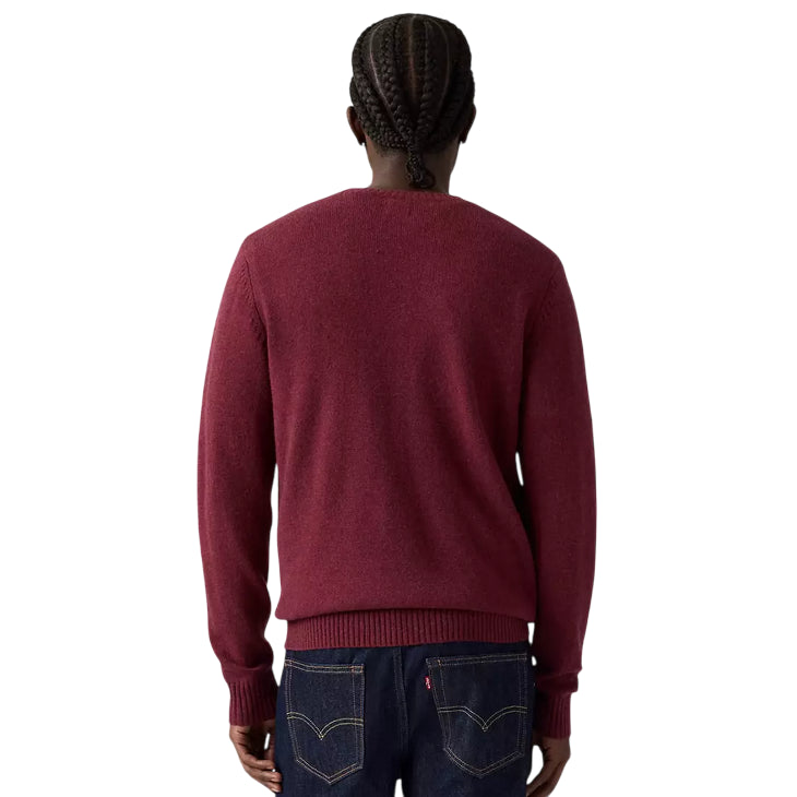 Levi’s – Maglia Uomo Original Housemark A43200024 bORDEAUX | Cotone Premium, Logo Iconico, Comfort Casual - retro