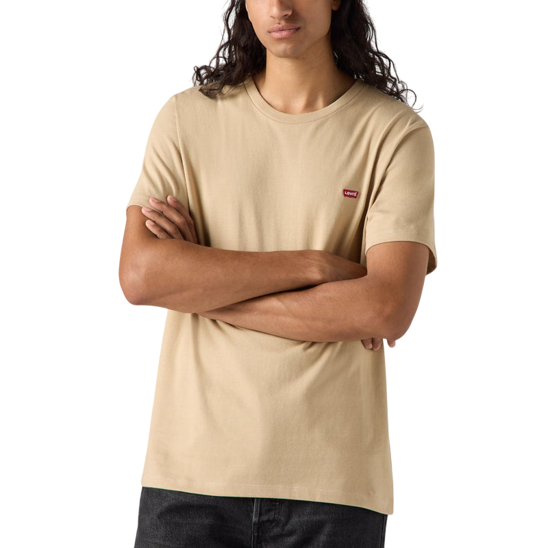 Levi's Maglietta manica corta girocollo da uomo Original Little Logo 566050261 sabbia