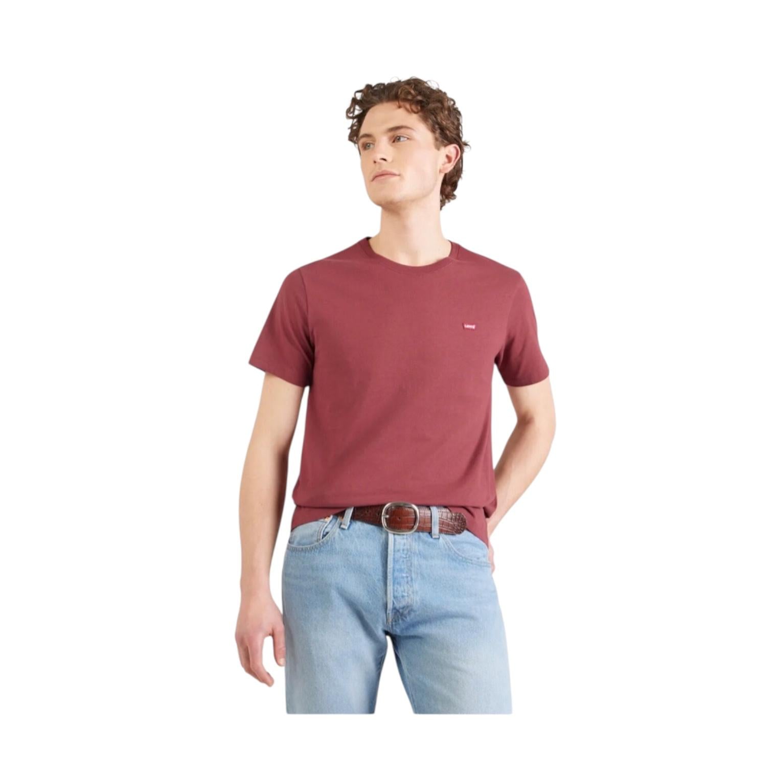 Levi's T-shirt Uomo Housemark Original Little Logo 566050308 Mattone