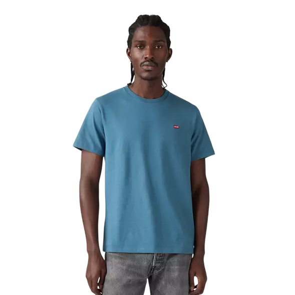 Levi's T-shirt manica corta da uomo Original Little Logo 566050279 avio