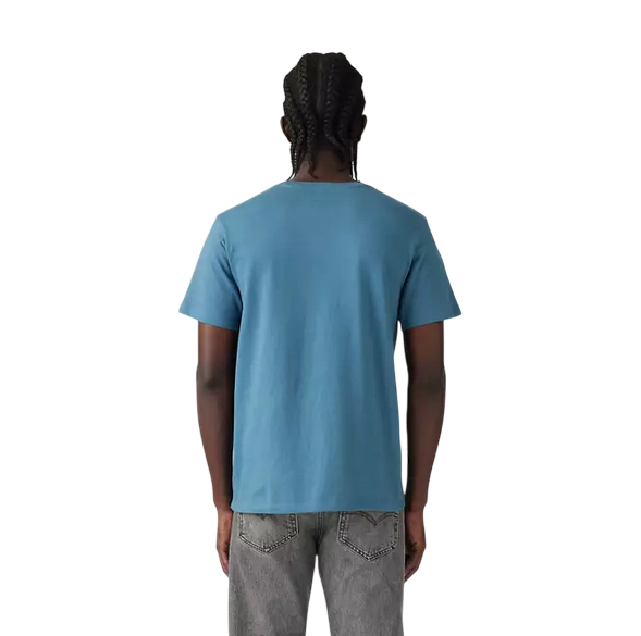 Levi's T-shirt manica corta da uomo Original Little Logo 566050279 avio