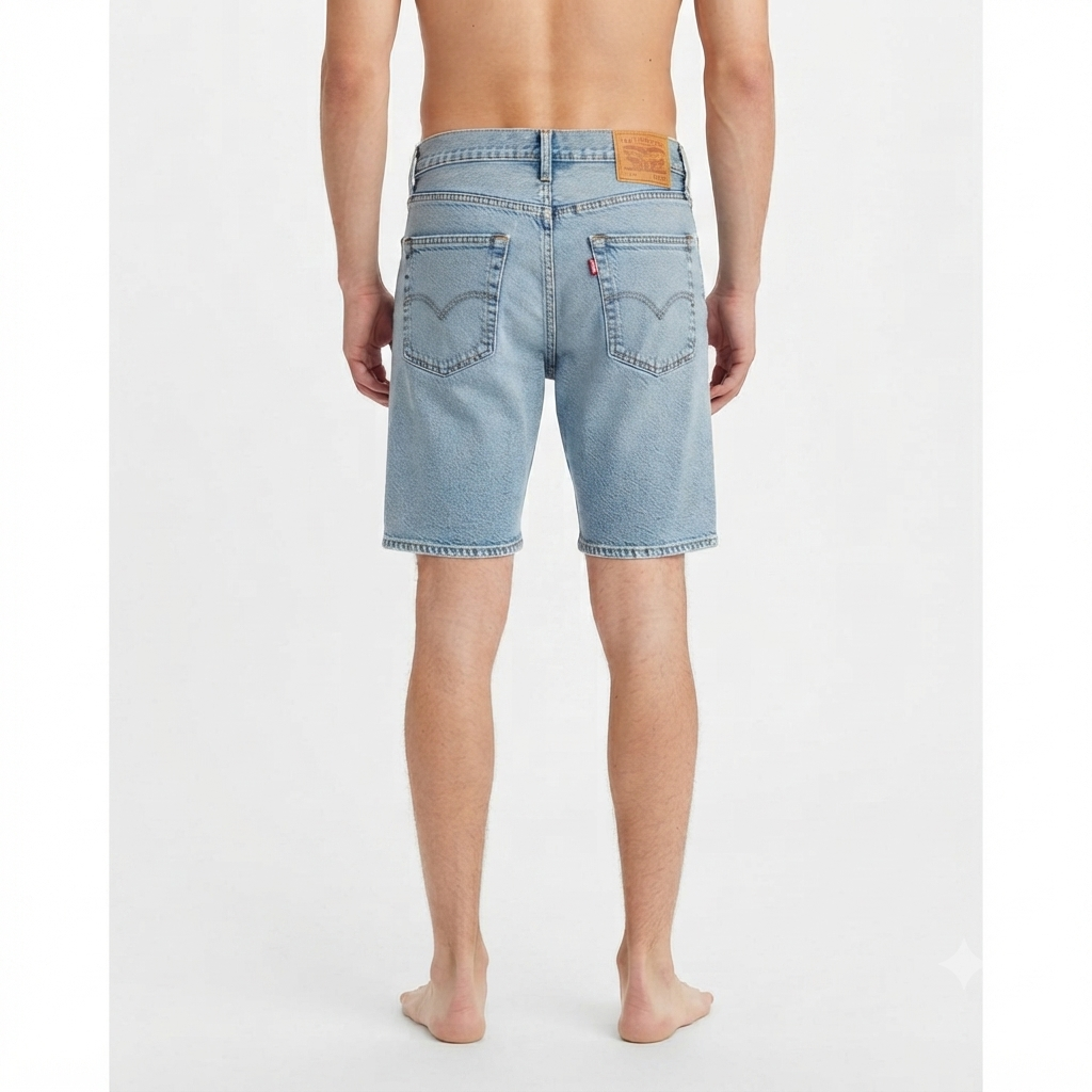 Levi's bermuda in jeans da uomo 405 Standard 398640177 blu medio