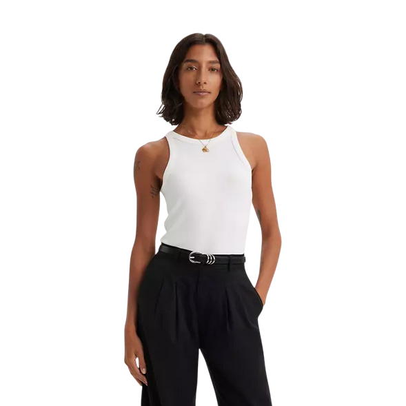 Levi's canotta da donna con scollo alto  Dreamy A73260001 bianco