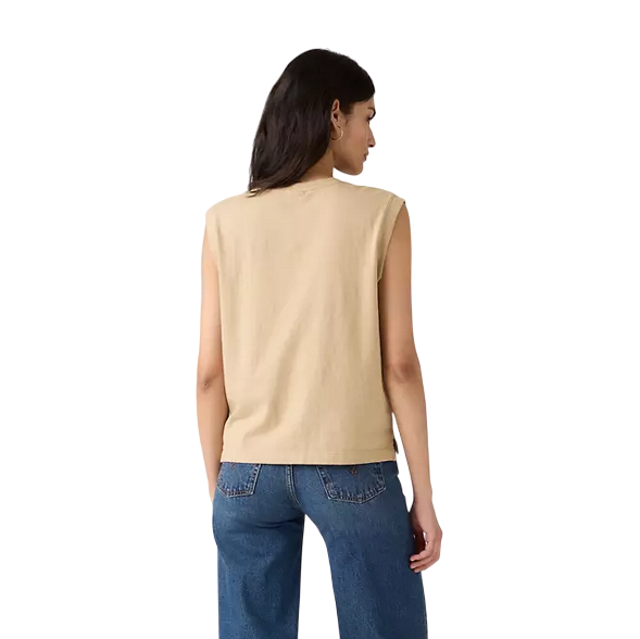 Levi's maglietta smanicata da donna Boxy A87940010 safari